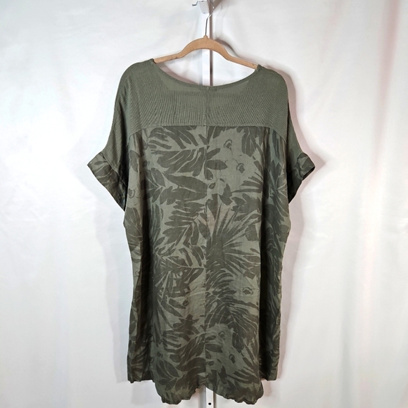 LUNGO L'ARNO GREEN FLORAL MAXI DRESS SIZE 1X - Picture 8 of 8